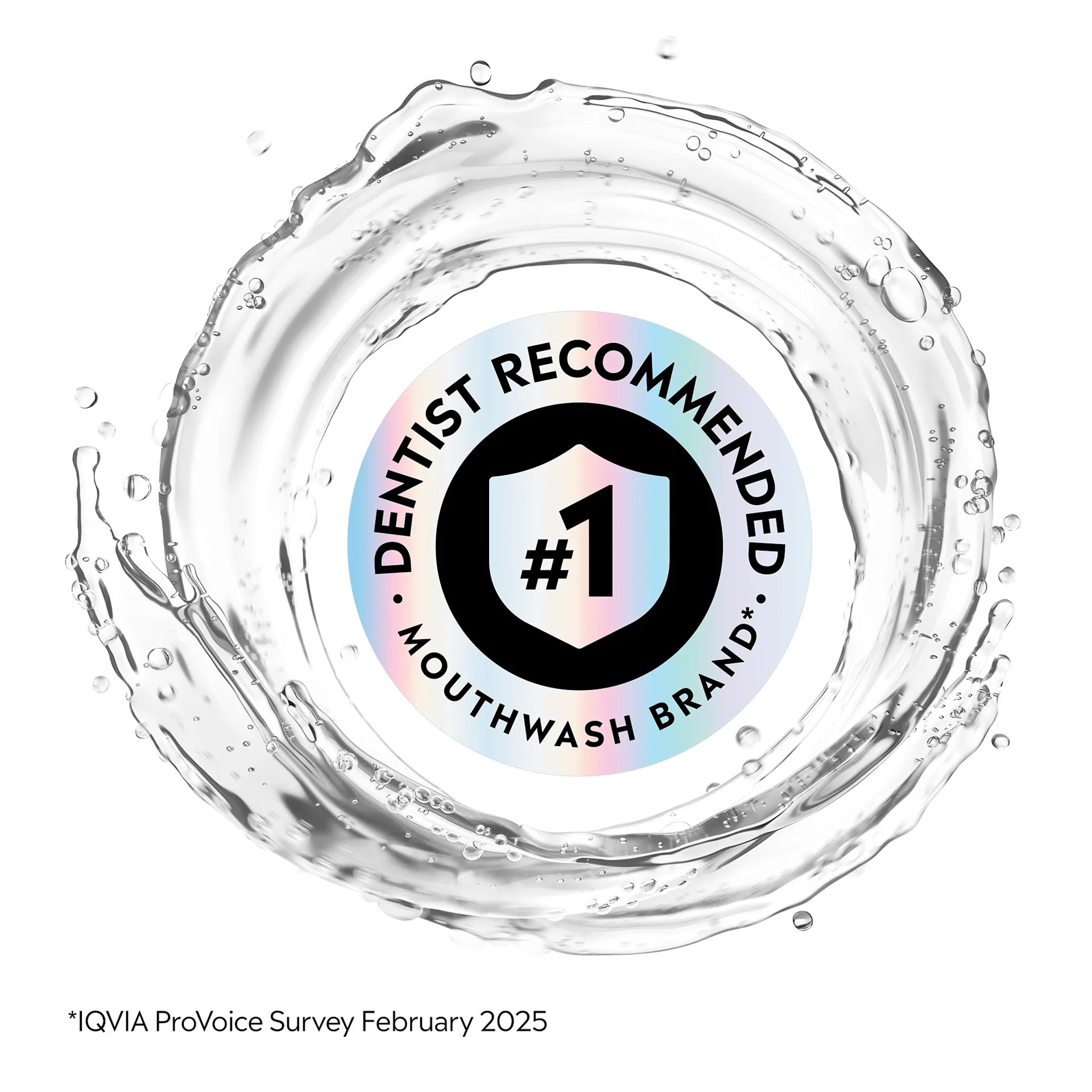 LIS B+ Recommendation CM Extra Mild RGB 08 #1 Dentist Recommended Mouthwash Brand IQVIA ProVoice Survey February 2025