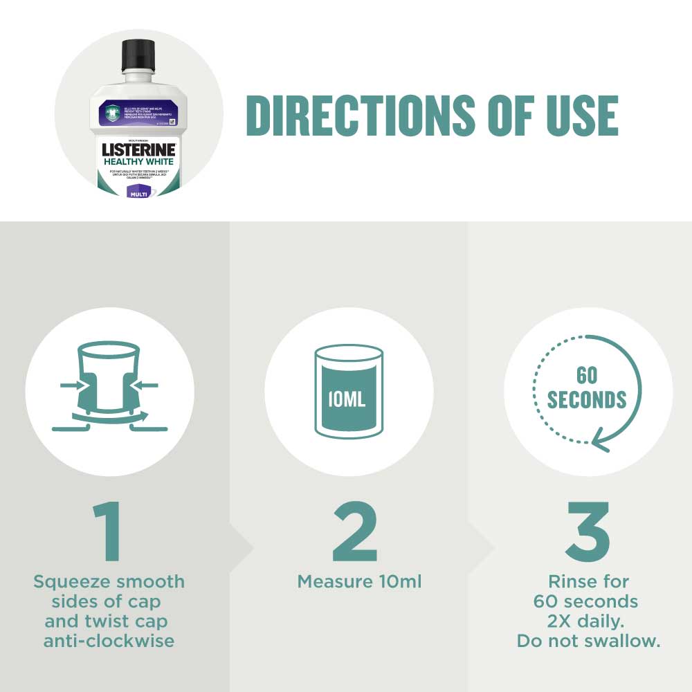 LISTERINE® HEALTHY WHITE - Image 6 - Listerine - en-MY