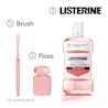 LISTERINE® Gum Health steps, 1 brush, 2 floss and 3 Listerine!