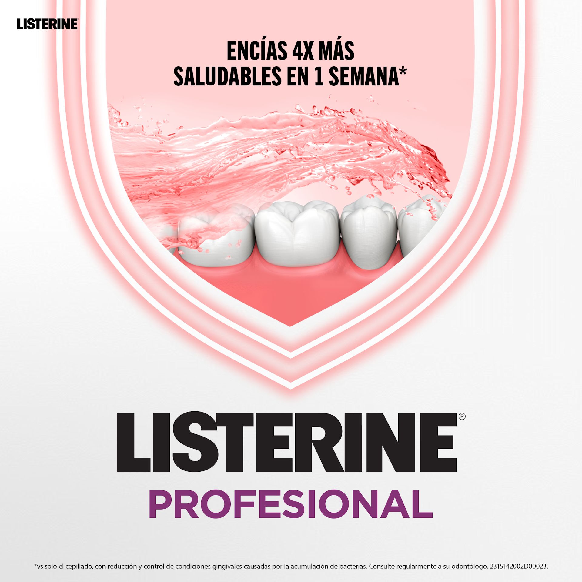 Enjuague Bucal LISTERINE® PROFESIONAL​​ EXPERTO EN ENCÍAS 250mL- Image 3- listerine-es-MX