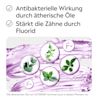 Antibakterielle Wirkung durch ätherische Öle + Stärkt die Zähne durch Fluorid 