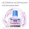 5x effektiver als Zähneputzen und Zahnseide allein im Reduzieren von Zahnbelag über dem Zahnfleischrand.