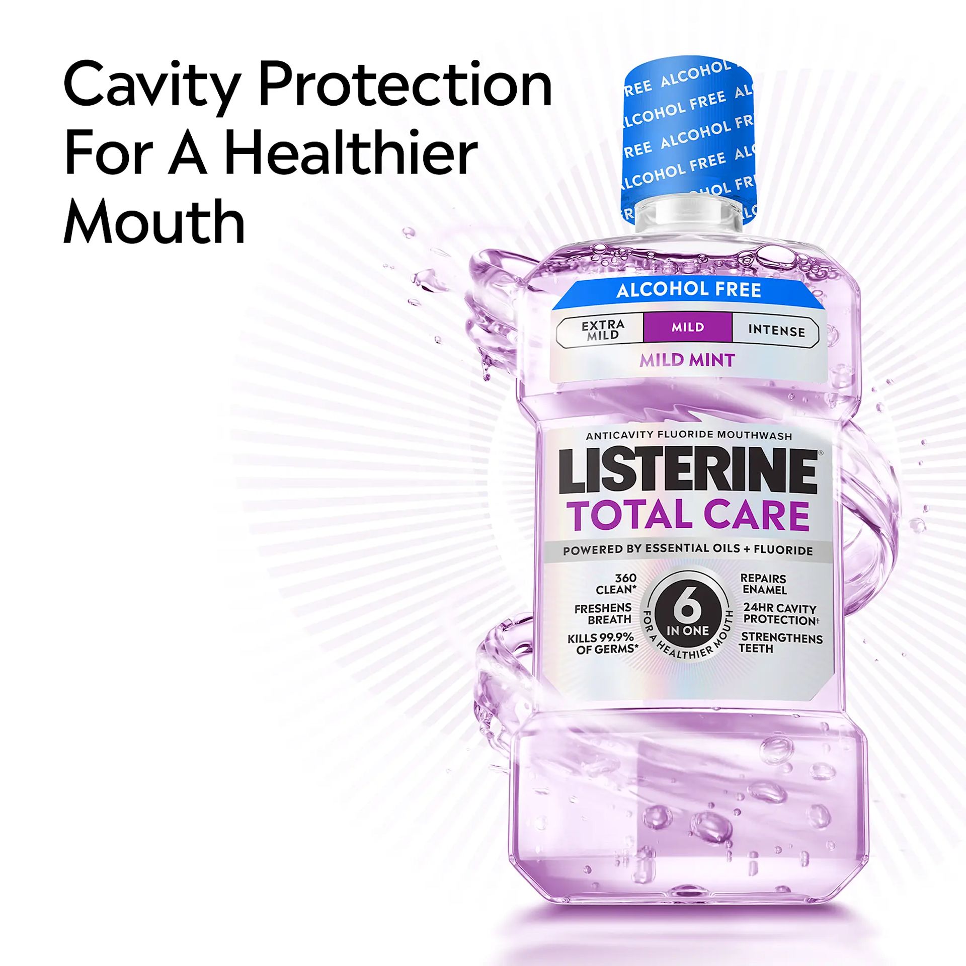 LISTERINE® TOTAL CARE Cavity protection for a healthier mouth