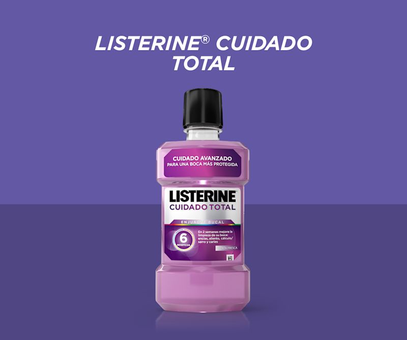 El más completo y avanzado LISTERINE®. ¡Ofrece 6 beneficios en 1!