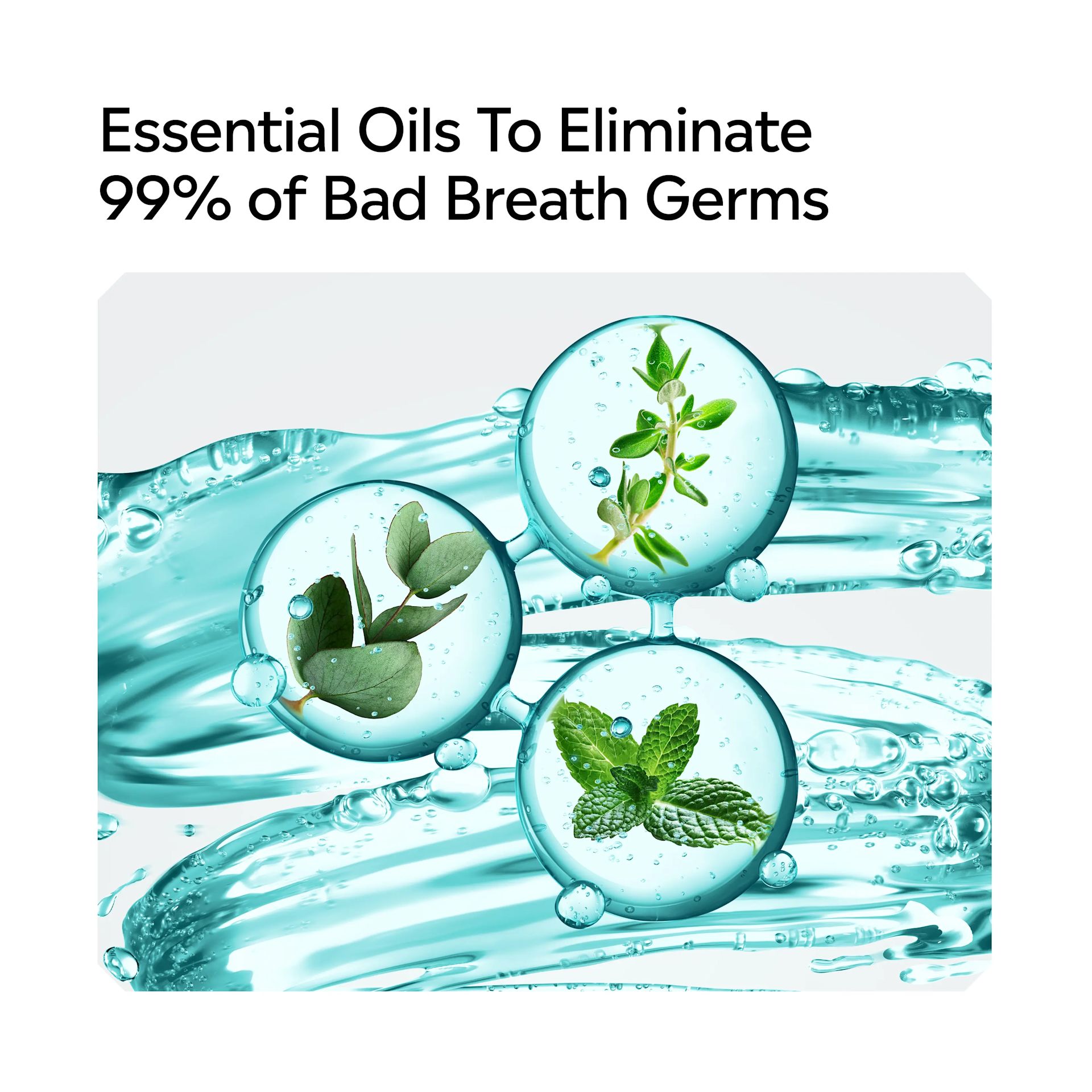 LISTERINE® COOL MINT® Pocketmist, essential oils to eliminate 99% of bad breath germs