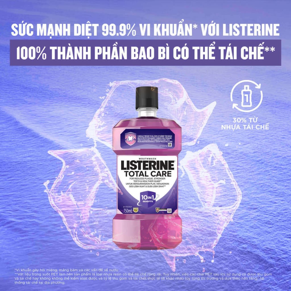 Nước súc miệng diệt khuẩn LISTERINE ® TOTAL CARE - Image 2 - Listerine - vi-VN