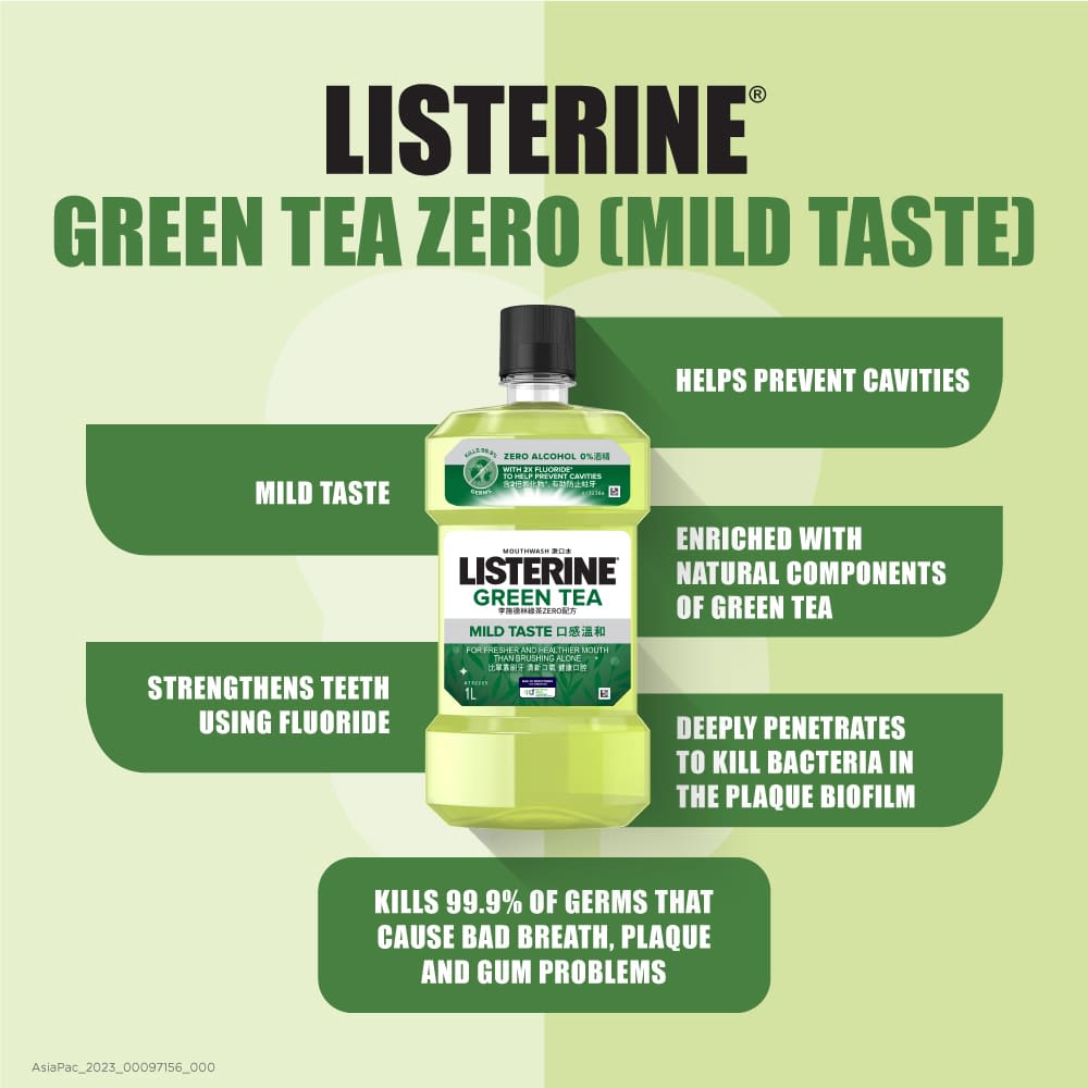 LISTERINE® Green Tea Mild Taste (Zero Alcohol) - Image 6 - Listerine - en-SG