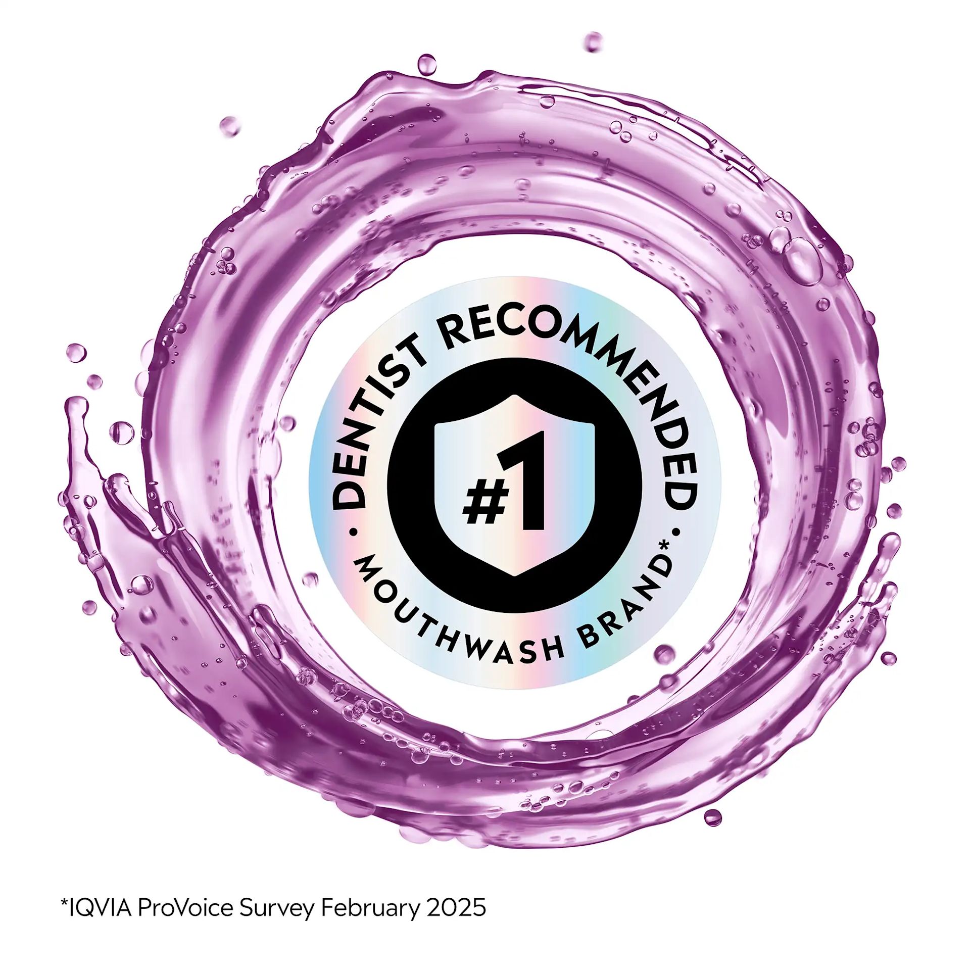 LIS B+ Recommendation TC Intense RGB 09 #1 Dentist Recommended Mouthwash Brand IQVIA ProVoice Survey February 2025