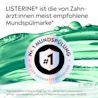LISTERINE® als von Zahnärzt:innen meist empfohlene Mundspülmarke mit Nr.-1‑Hinweis in der Zahnarztempfehlung.