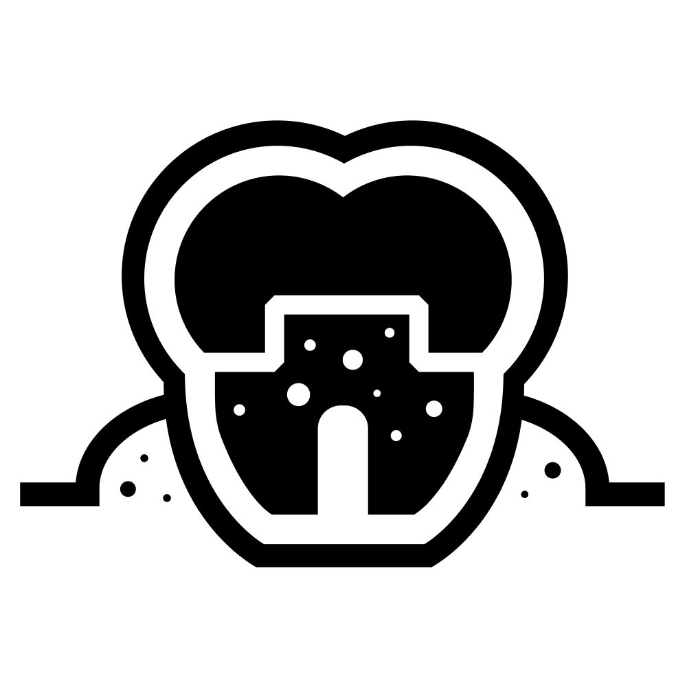 Steps on How plaque turns into tartar - Plaque Icon Steps on How plaque turns into tartar - Plaque Icon