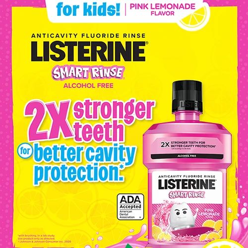 listerine-smart-rinse-pink-lemonade cla1 Listerine Smart Rinse Pink Lemonade promo graphic