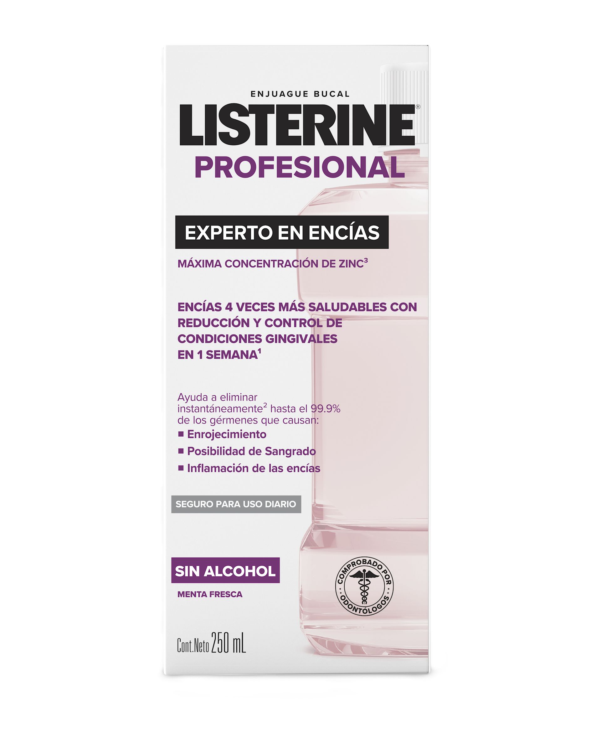 Enjuague Bucal LISTERINE® PROFESIONAL EXPERTO EN ENCÍAS 250mL