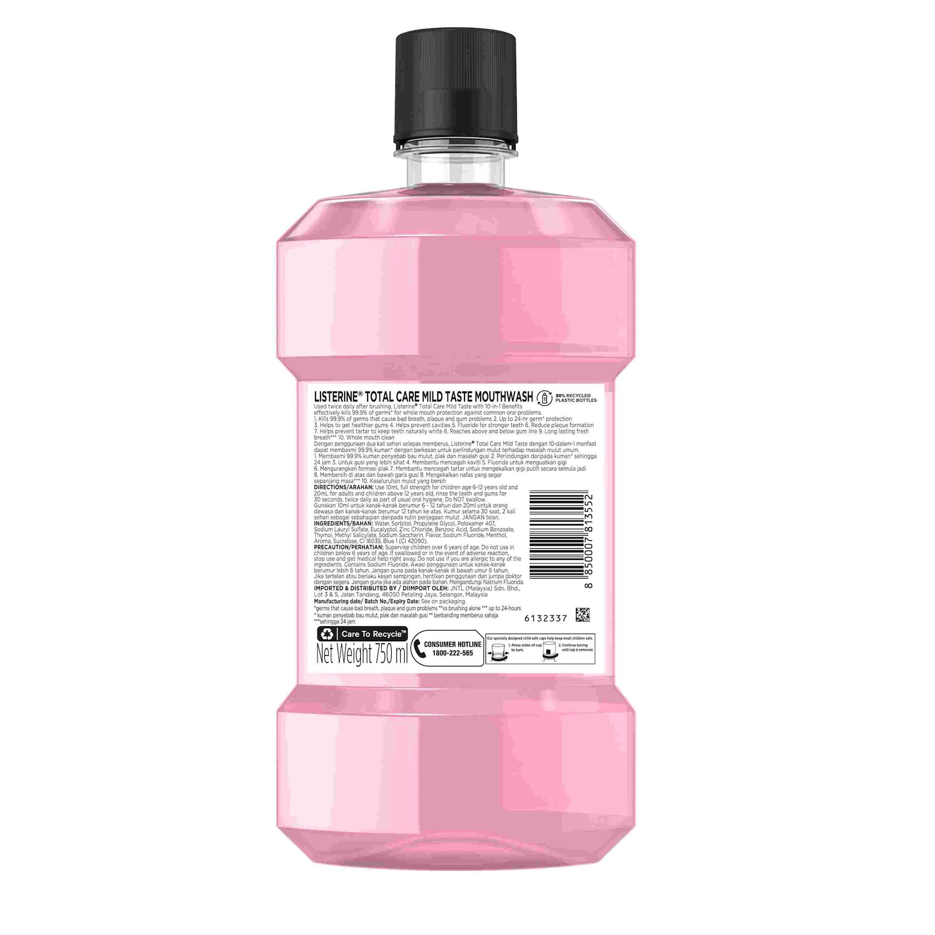 LISTERINE® TOTAL CARE MILD TASTE - Image 2 - Listerine - ms-MY