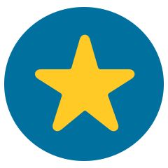 Star inside a circle icon