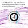 LISTERINE® als von Zahnärzt:innen meist empfohlene Mundspülmarke mit Nr.‑1‑Hinweis. 