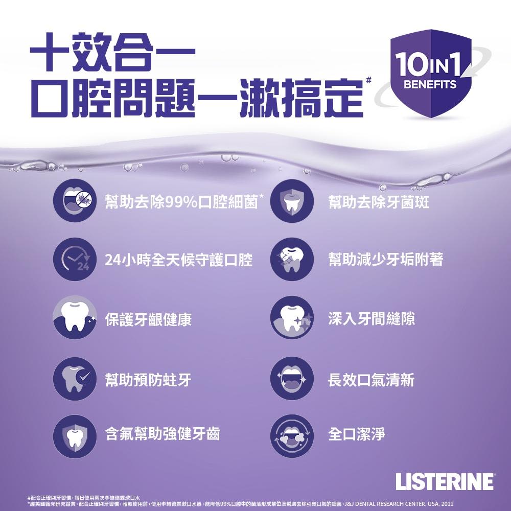 李施德霖全效護理除菌漱口水 - Image 9 - Listerine - zh-Hant-TW