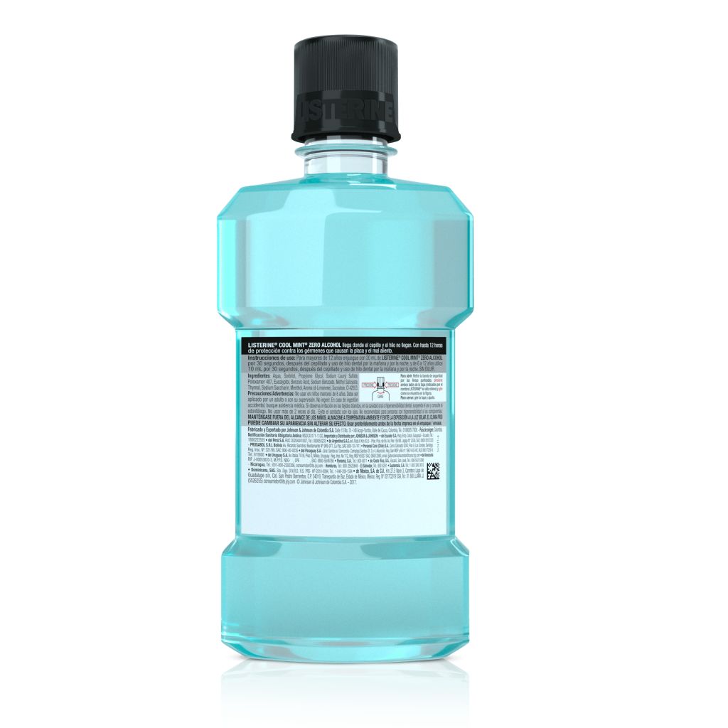 Producto listerine coolmint zero back