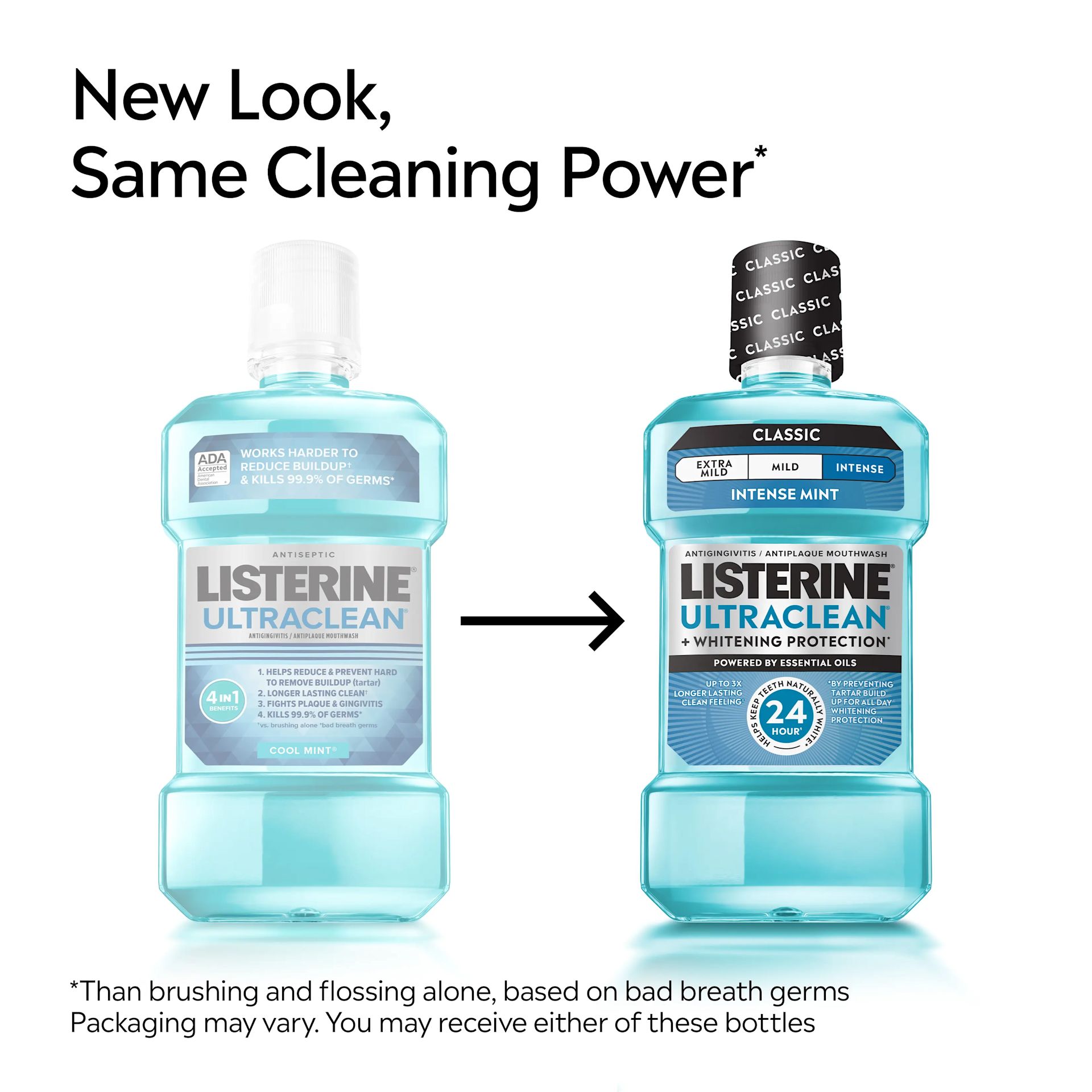LISTERINE® ULTRACLEAN® New look, same cleaning power