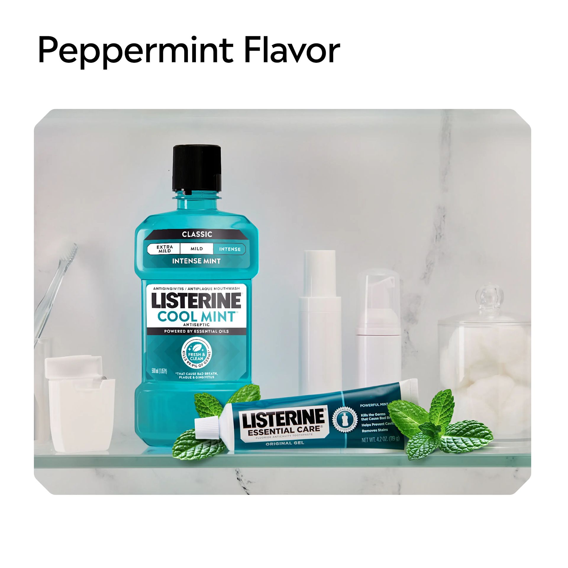 LISTERINE® Toothpaste, Peppermint flavor