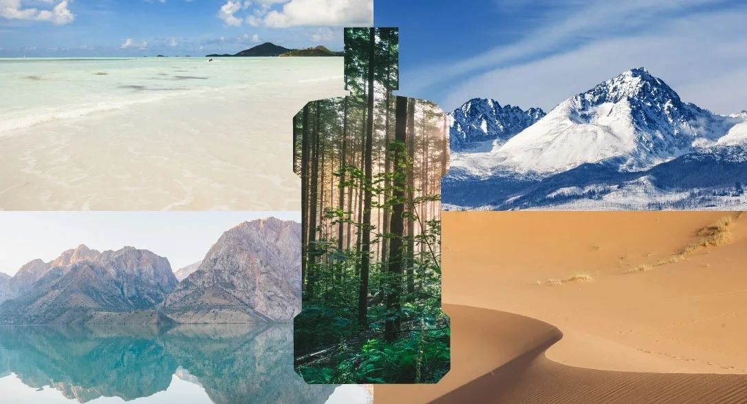 Sustainability Efforts from LISTERINE®, history highlighting various biomes of nature
