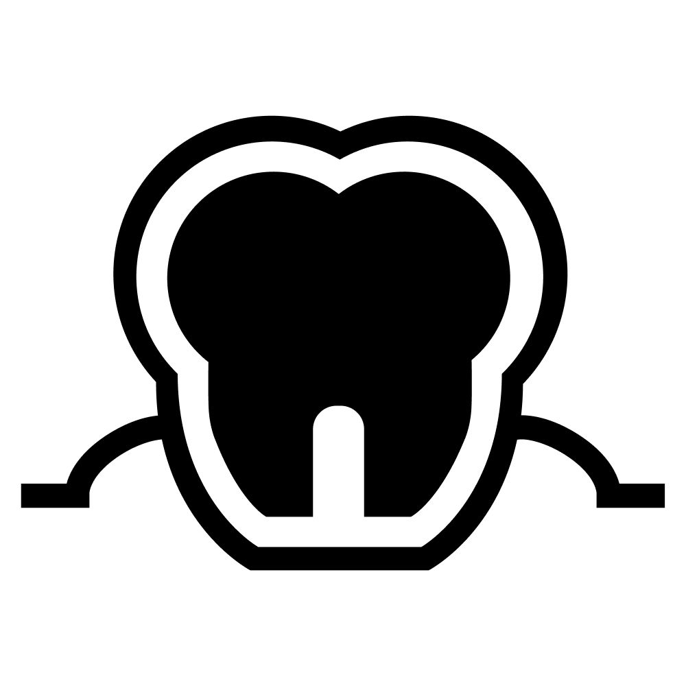 teps on How plaque turns into tartar - Healthy gums Icon teps on How plaque turns into tartar - Healthy gums Icon
