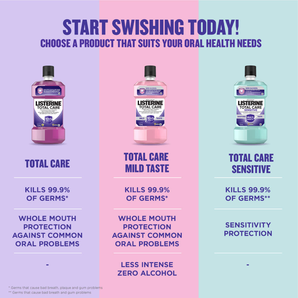 LISTERINE® TOTAL CARE MILD TASTE - Image 10 - Listerine - ms-MY