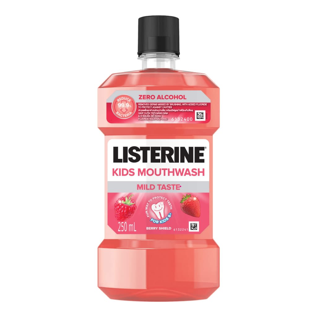 Nước súc miệng diệt khuẩn LISTERINE® KIDS MOUTHWASH BERRY SHIELD