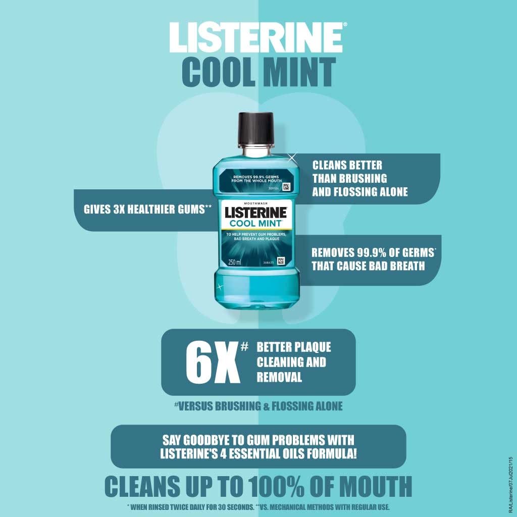 LISTERINE ® Cool Mint ® Mouthwash - Image 3 - Listerine - en-IN