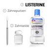 Mundpflegeroutine mit Zanbürste, Zahnseide und Listerine® TOTAL CARE Extra Mild Alkoholfrei