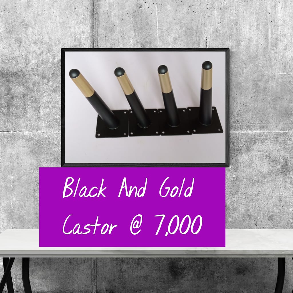 Black and Gold Caster