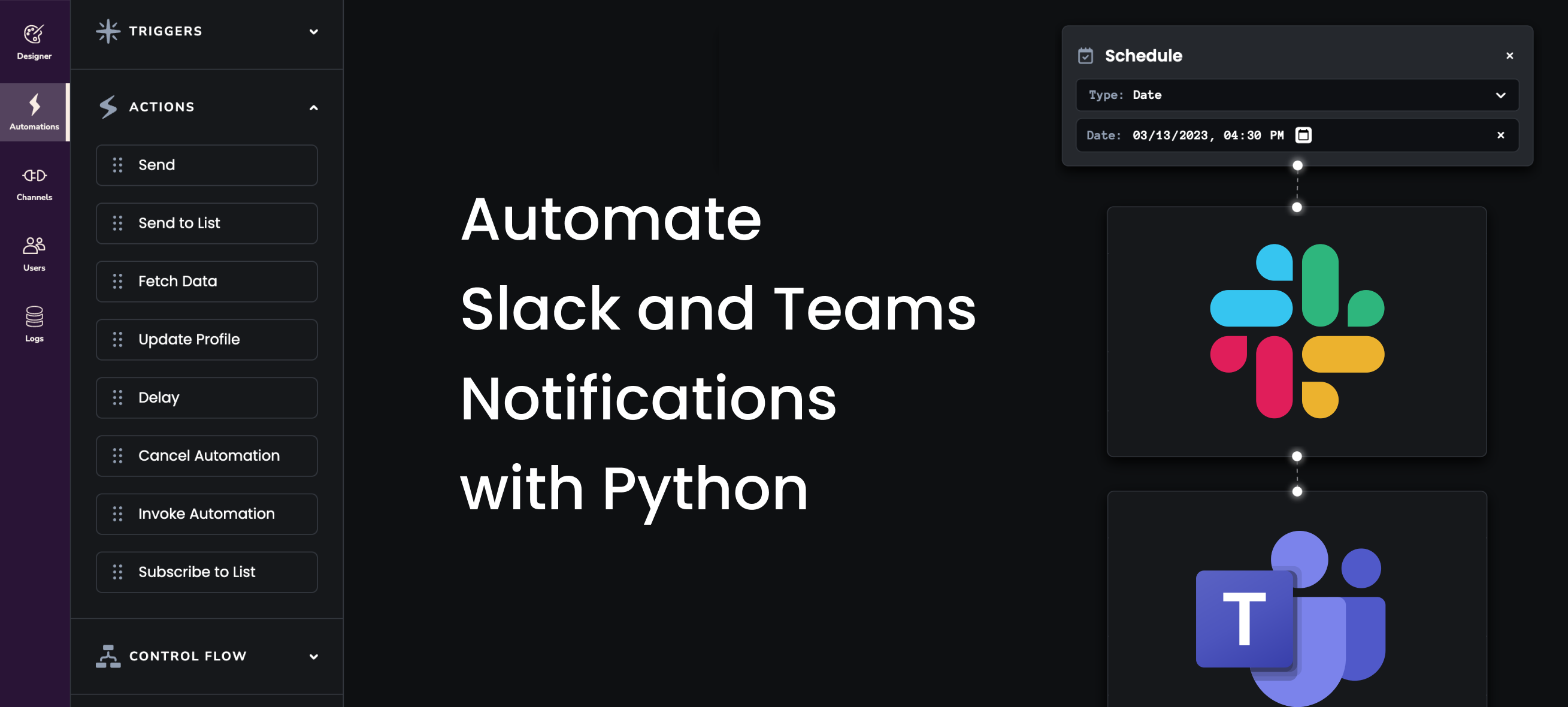 Automate Slack and Microsoft Teams Notifications using Python