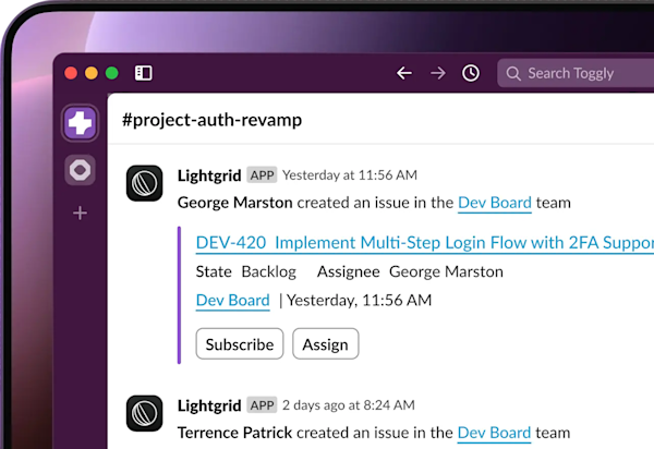 interactive slack elements