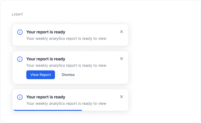 toast message light mode