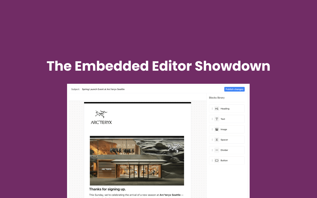 Embedded Editor Showdown 