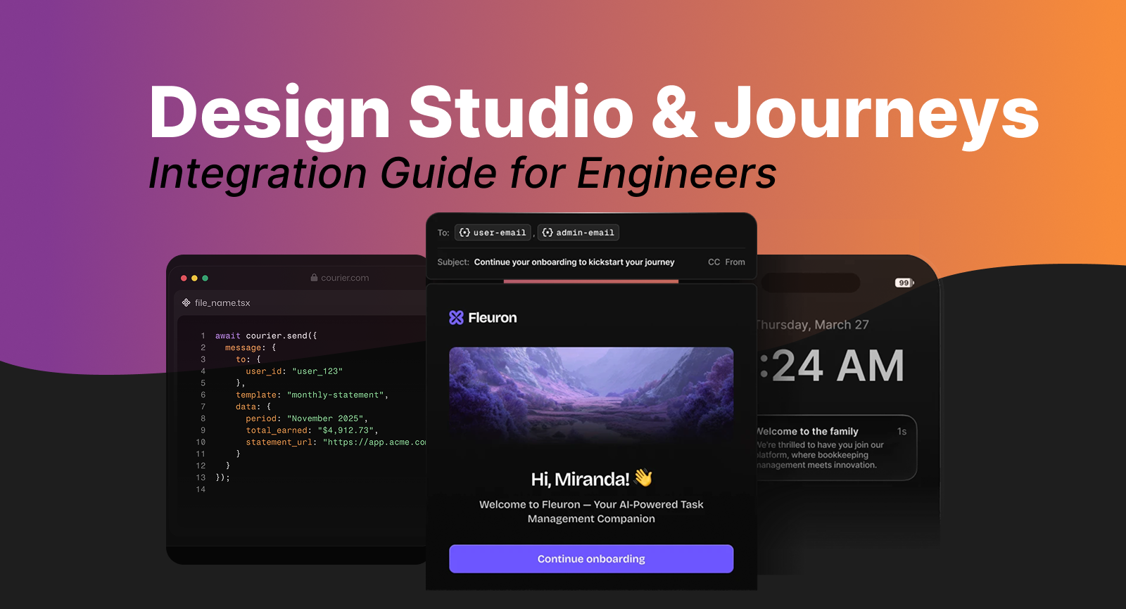integration guide for engineers to Courier
