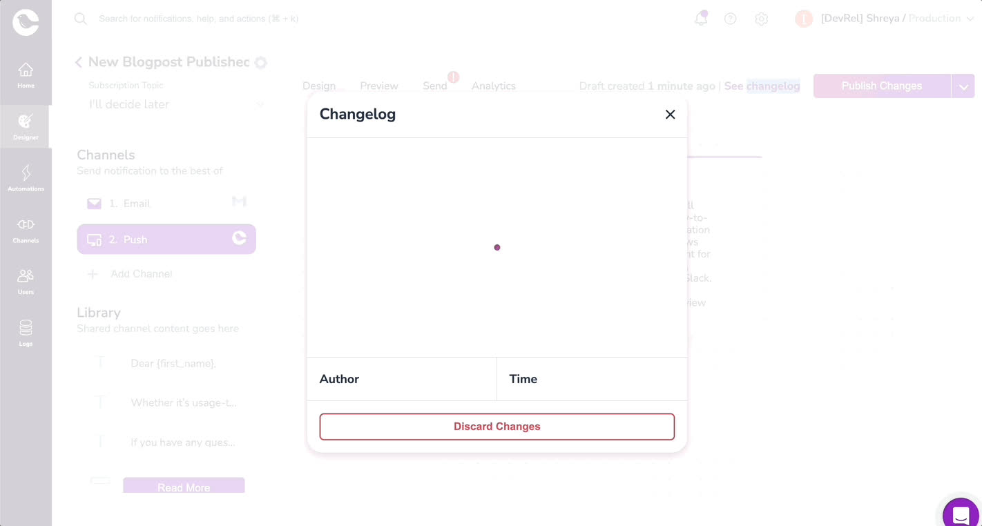 view changelog hd