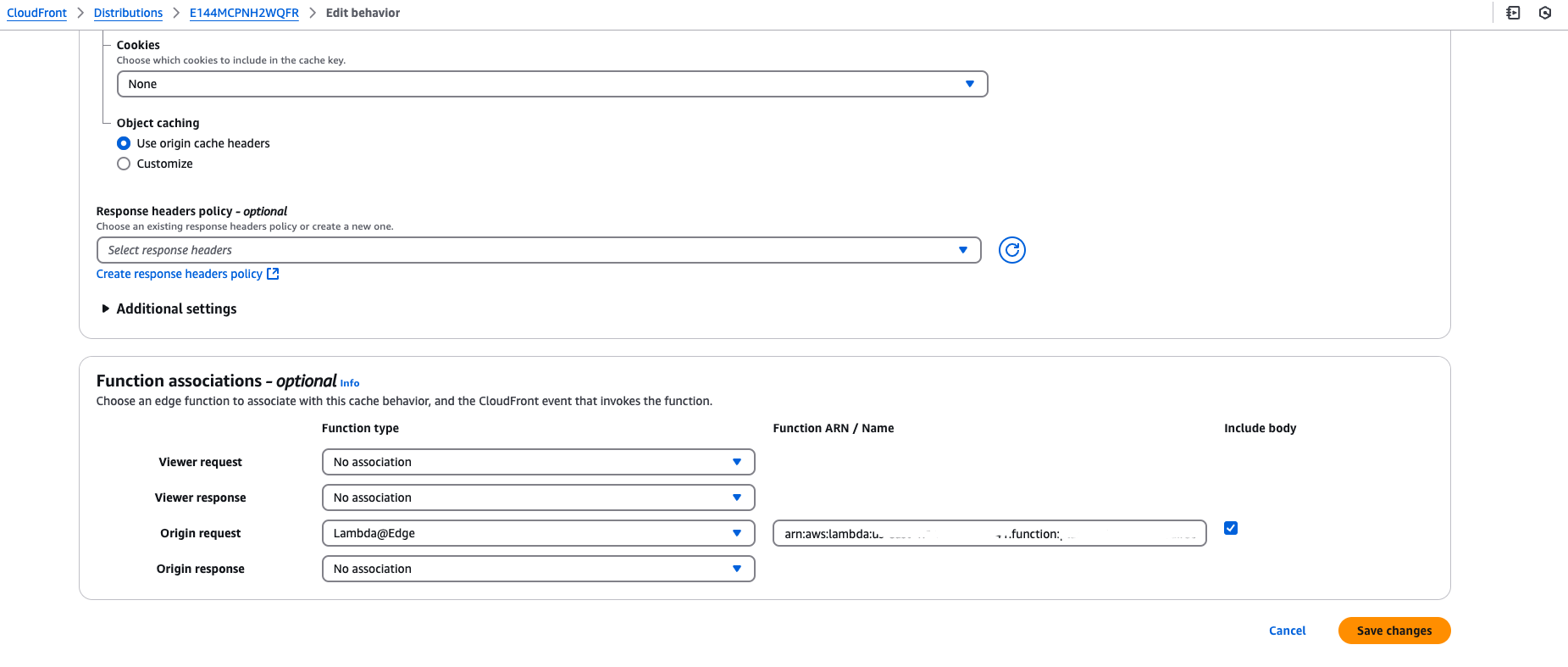 Next.js refresh issue - cloudfront behaviour check