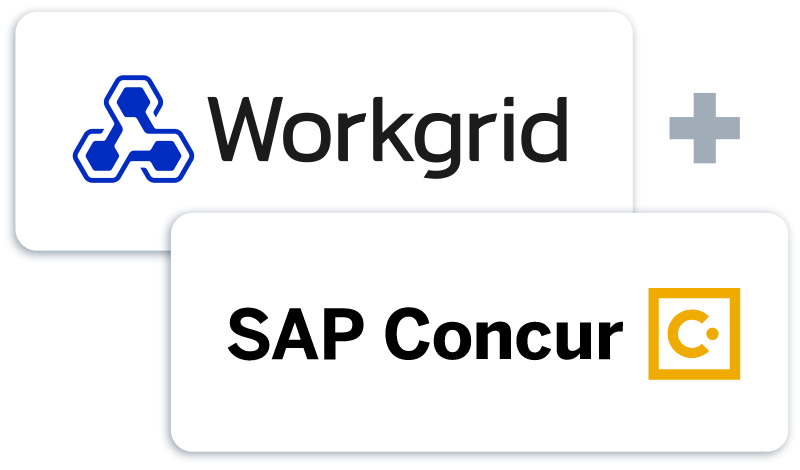 SAP Concur users can approve, deny, and receive status updates on expense reports directly through Workgrid, creating positive employee experiences by making time-consuming actions simpler.