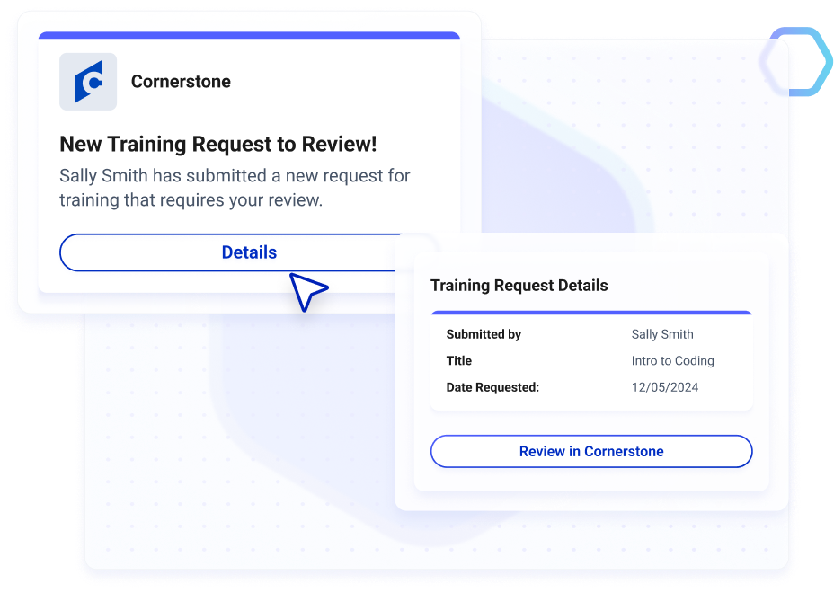 Complete Training Notification Cornerstone Training Notifications | Workgrid