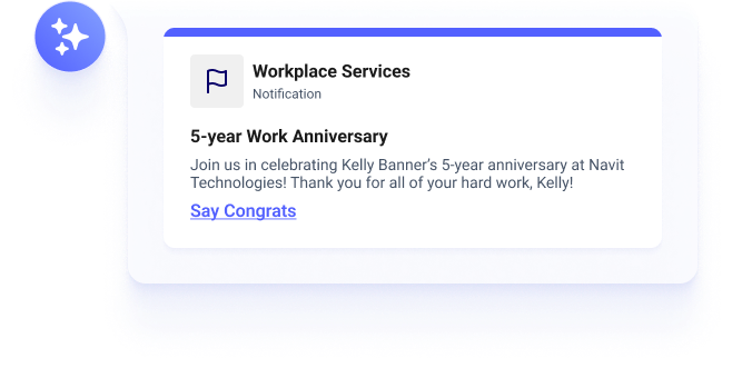 Employee recognition card