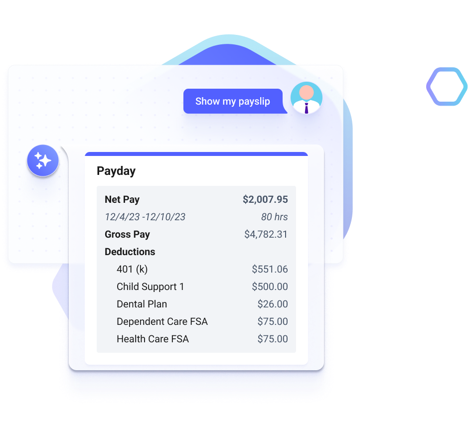 Integrate your payslip data with conversational AI for easy access