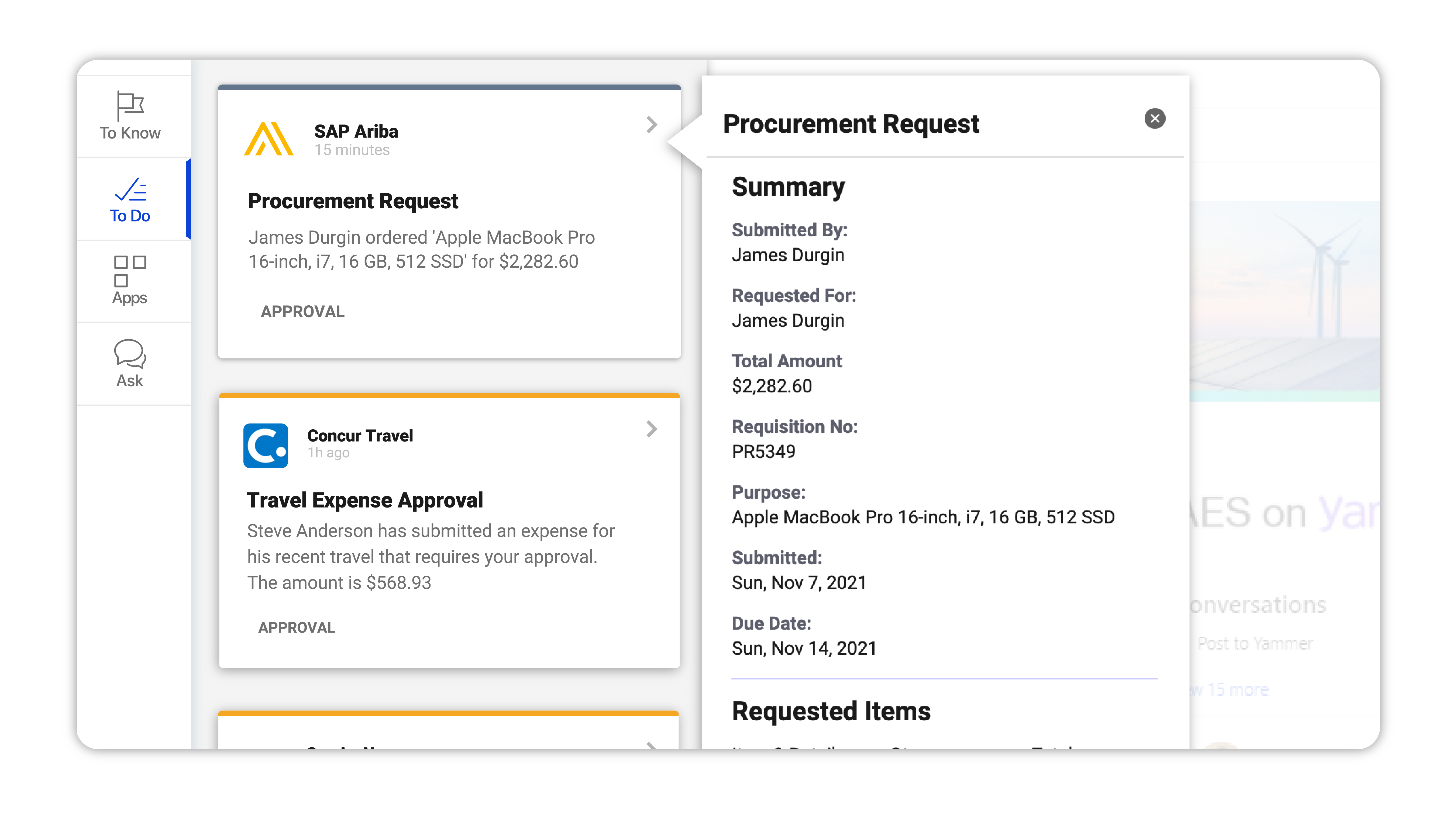 Integrate source systems with Workgrid to deliver tasks such as approvals and notifications in one unified location.
