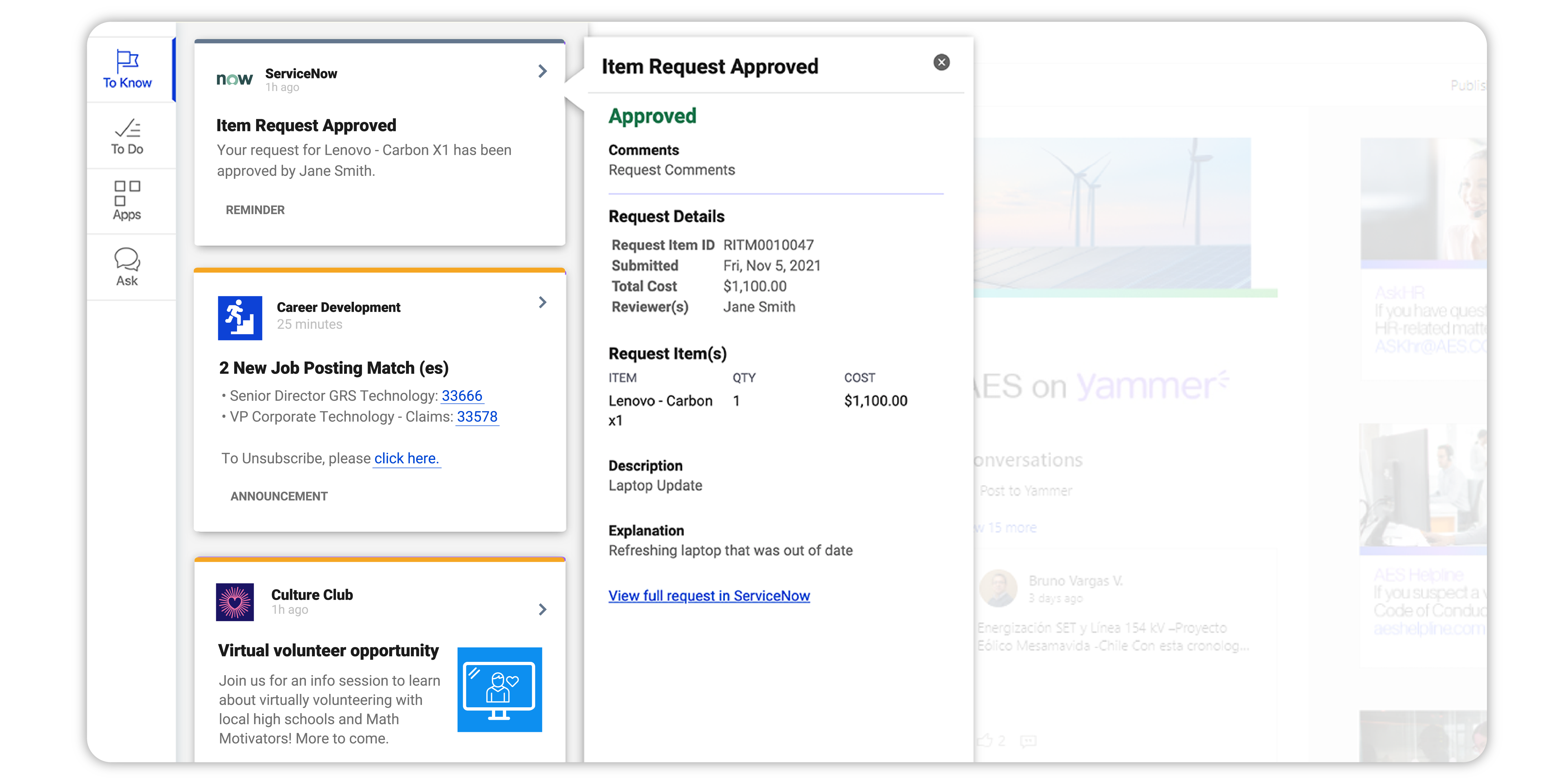 Display personalized and contextual communications elevated outside of email. Workgrid integrates with common enterprise systems to make it easy to deliver information in one unified location.