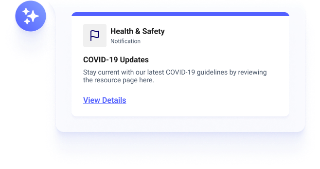 crisis comms notification card