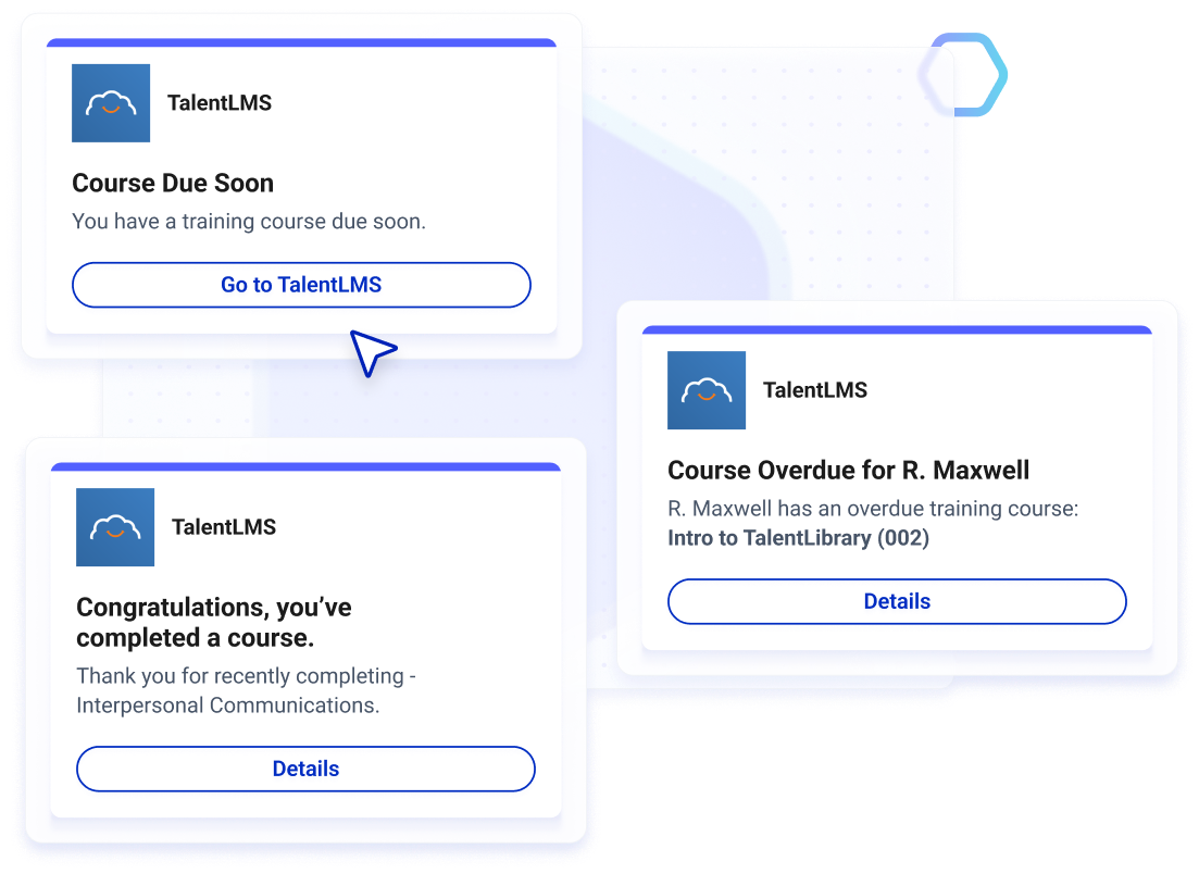 Overdue Training Notification Example TalentLMS Training Notifications | Workgrid