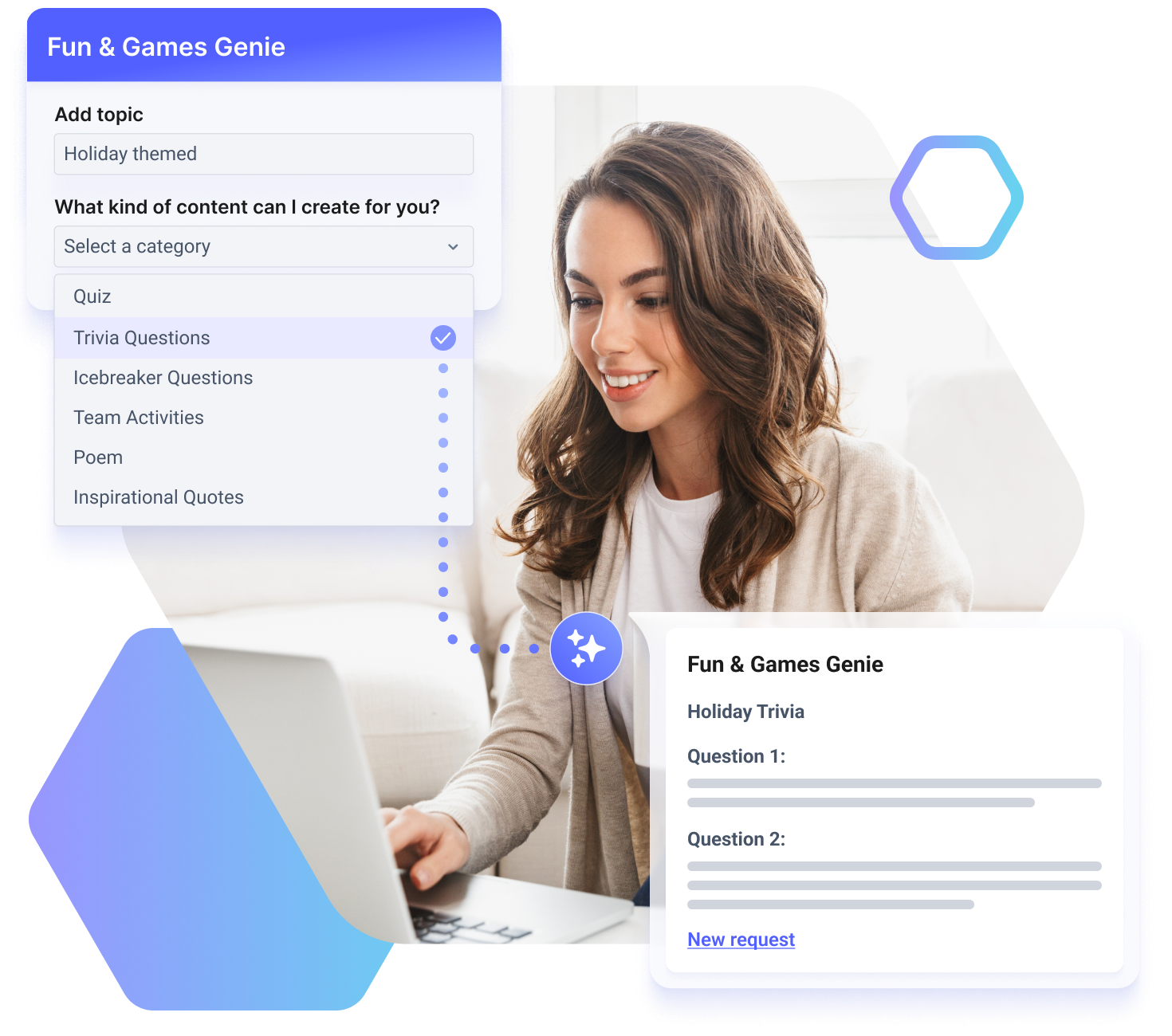 Generative AI supports employee engagement with Fun & Games Genie.