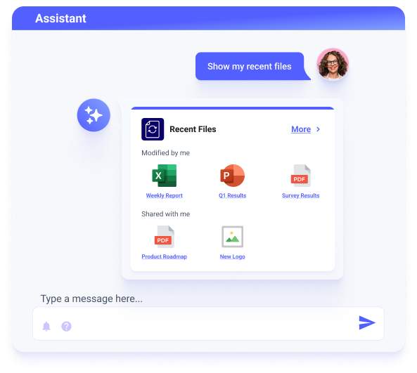 Recent Files microapp makes it easy for employees to quickly access recently modified or shared microsoft files.