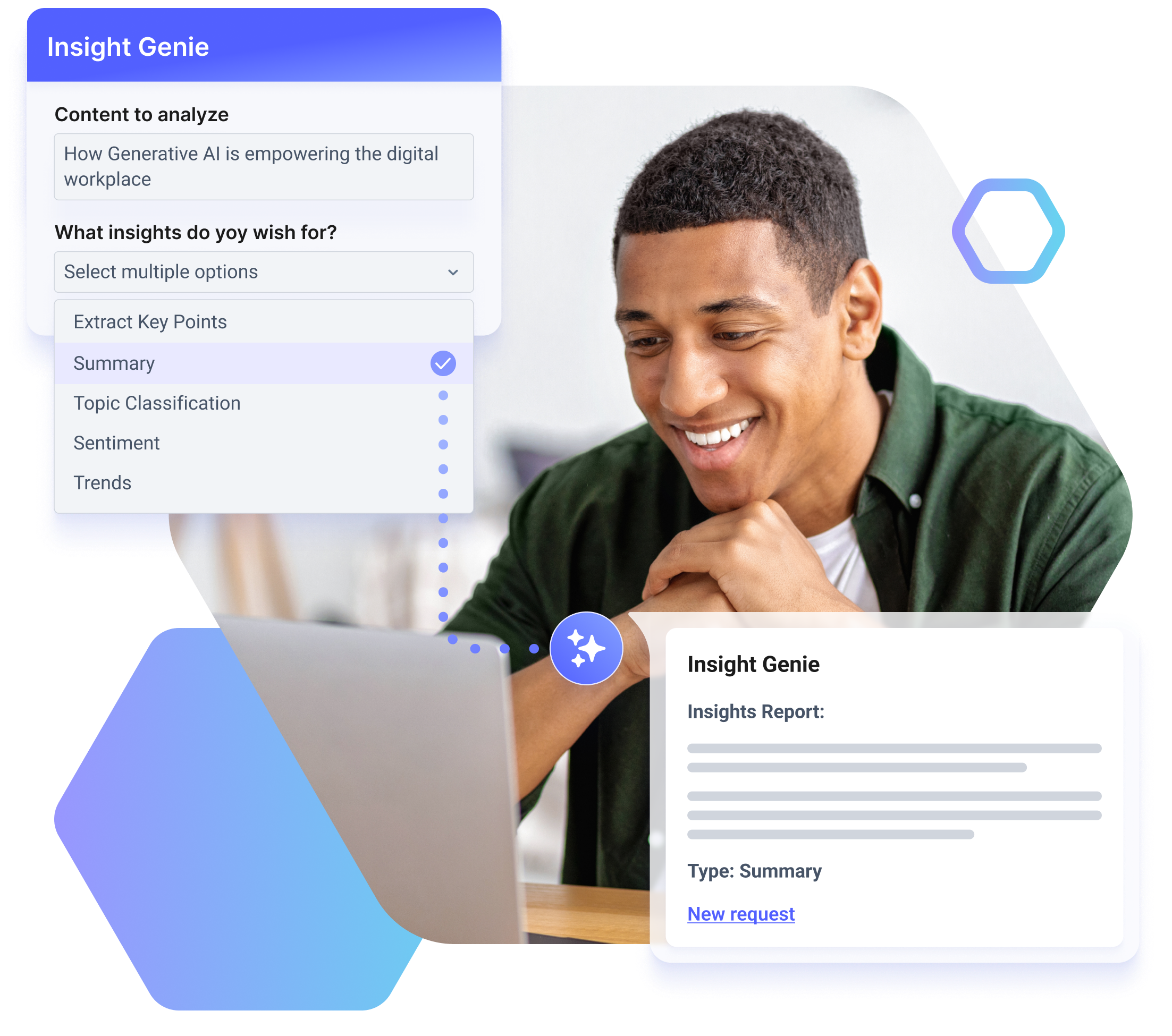 Deliver insights using generative AI
