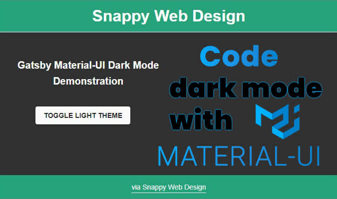 How to Code a Dark Theme with Material UI