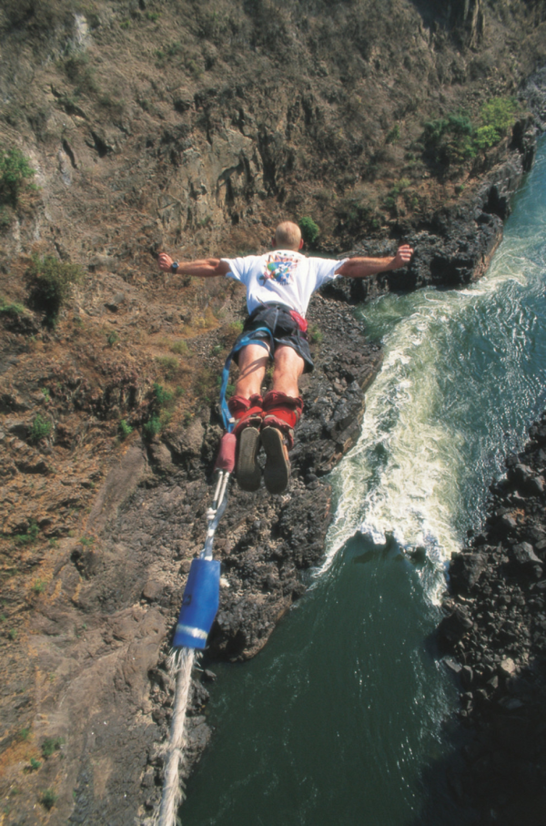 Bungee jump from bridge